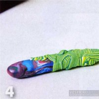 Ліплення з полімерної глини - декоративна ручка для ложки