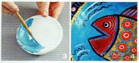 Як зробити тарілки з газети з декоративним розписом своїми руками