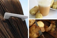 Картофельный сок для стимуляции роста волос