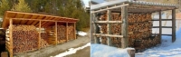 Як заготовити дрова на зиму своїми руками - навіси для дров